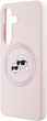 Панель Karl Lagerfeld Silicone Double Heads And Circle MagSafe для Samsung Galaxy S25 Pink (3666339450205) - зображення 6