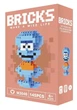 Конструктор фигурка Пиксели BRICKS осьминог Сквидвард Губка Боб серия "Мультгерои" Squidward Q. Tentacles SpongeBob SquarePants Micro Diamonds Blocks M3046 - изображение 3
