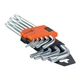 Набор шестигранных TORX ключей Polax Г-образных, 9 предметов, Т10-Т50, Cr-V (25-007) - изображение 4