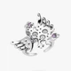Кольцо серебряное этническое Дивоптах Amethyst 925 15-16 размер - изображение 1