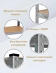Складской Стеллаж Полочный 150 х 70 х 30 см для Хранения 4Points StrongShelf Металлический Разборной с 5 Полками МДФ по 150 кг - изображение 6
