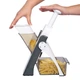 Универсальная овощерезка для овощей, фруктов с контейнером TS Kitchen Mandoline safe slice Серая brava-s - изображение 1