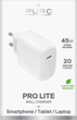 Ładowarka sieciowa Puro PROLITE 45W USB-C White (8018417498626) - obraz 2
