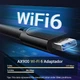 Адаптер Ugreen CM845 AX900 Wi-Fi 6 Bluetooth 5.4 USB Adapter два діапазони 5GHz/2.4 GHz з вбудованим драйвером для Win11/10 Black (75109) - зображення 14