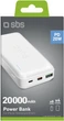 Powerbank SBS 20000 mAh 20W White (8018417344978) - obraz 5