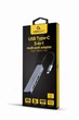 Док-станція Cablexpert USB-C 5-в-1 (A-CM-COMBO5-03) USB/HDMI/PD ( Сірий ) - изображение 2