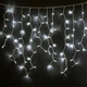 Гирлянда Бахрома уличная 5 м 120 LED для фасада с влагозащитой IP65 синяя с мерцающим эффектом на каучуковом проводе для новогоднего декора - изображение 1