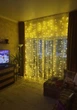 Гирлянда штора 3x3 м, теплый белый, 300 LED, USB, 8 режимов, пульт ДУ - изображение 5