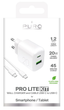 Мережевий зарядний пристрій Puro PROLITE 20W USB-A - USB-C with cable USB-C 1.2m White (8018417500039) - зображення 2