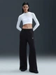 Спортивные штаны на флисе женские Nike W Nsw Phnx Flc Hr Pant Wide 2 IH1011-010 L Черные (0198482158378) - изображение 3