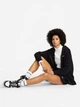 Толстовка на молнии с капюшоном на флисе женская Nike Sportswear Phoenix Oversized Fleece DQ5758-010 S Black/Sail (0196149282947) - изображение 11