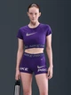 Спортивный топ для фитнеса женский Nike W Np Df Ss Top Tt Grx HV3673-547 M Фиолетовый (0198484874962) - изображение 1
