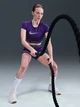 Спортивный топ для фитнеса женский Nike W Np Df Ss Top Tt Grx HV3673-547 M Фиолетовый (0198484874962) - изображение 6