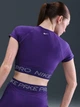 Спортивный топ для фитнеса женский Nike W Np Df Ss Top Tt Grx HV3673-547 M Фиолетовый (0198484874962) - изображение 7