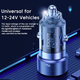 Автомобильное зарядное устройство Toocki USB/Type-C 60 W - изображение 3