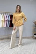 Кофта женская с рукавом 3/4 UMON XL коричневая (М185) - изображение 3