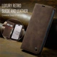Чехол-книжка CaseMe из нубука для iPhone 16 Plus Тёмно-коричневый - изображение 7