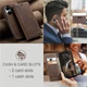 Чехол-книжка CaseMe из нубука для Xiaomi Poco F6 Тёмно-коричневый - изображение 10