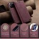Чохол-книжка CaseMe із нубуку для Xiaomi 13T/Pro Бордовий - зображення 5