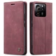 Чохол-книжка CaseMe із нубуку для Xiaomi 13T/Pro Бордовий - зображення 6