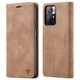 Чехол-книжка CaseMe из нубука для Xiaomi Redmi Note 11S 5G Светло-коричневый - изображение 4