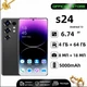 Мобільний телефон Vove S24 Ultra Dual SIM 6.74（Helio G99）, екран 4ГБ+64ГБ, розблокування відбитком пальця, чорний - изображение 2