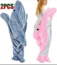Пижама кигуруми акула Shark Blanket 2XL 165-170 см Плед акула розовая - изображение 8