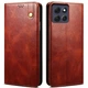 Чехол-книжка с кармашками UniCase Leather Wallet для Motorola Moto G86 - Brown - изображение 1