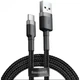 Кабель Baseus Cafule Cable USB for Type-C 2A 3 м Gray/Black (CATKLF-BG1) - изображение 6