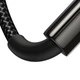 Кабель Baseus Tungsten Gold Fast Charging Data USB-A to Type-C 100 Вт 1 м Black (CAWJ000001) - изображение 6