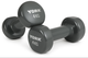 Гантели для фитнеса виниловые круглые York Fitness 2х4кг серый - изображение 1
