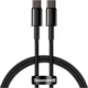 Кабель Type-C/Type-C BASEUS Tungsten Gold Fast Charging 100см CATWJ-01 PD2.0 100W 5A Black - изображение 2