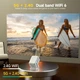 Проектор з автофокусом Magcubic HY310X 4K Android 11 WI-FI6 Bluetooth HDMI 150" 420ANSI Hi-Fi білий - зображення 8