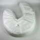 Подушка для сну ортопедична анатомічна Side Sleeper Pro ергономічна подушка-підкова проти хропіння, з виїмкою для вуха і підтримкою шиї та хребта, поліестер і синтетична бавовна Біла, FG-196 - зображення 3