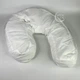 Подушка для сну ортопедична анатомічна Side Sleeper Pro ергономічна подушка-підкова проти хропіння, з виїмкою для вуха і підтримкою шиї та хребта, поліестер і синтетична бавовна Біла, FG-196 - зображення 6