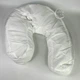 Подушка для сну ортопедична анатомічна Side Sleeper Pro ергономічна подушка-підкова проти хропіння, з виїмкою для вуха і підтримкою шиї та хребта, поліестер і синтетична бавовна Біла, FG-196 - зображення 12