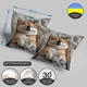 Подушка плюшева "Собачий релакс", 45×45 см, 3D зображення / 1308045UA - изображение 3