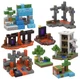 Магнітний конструктор minecraft Magnetic Cube 128 деталей кубики конструктори для дорослих та дітей майнкрафт водоспад у джунглях - зображення 4