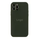 Чохол Silicone Case Full Size with Frame для iPhone 12 Pro Колір 15.Dark Grey - изображение 11