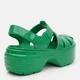 Женские сандалии Crocs Stomp Fisherman Hgh Shine Sndl GIv 210057-3WH 38-39 (M6/W8) 24 см Зеленые (196265681167) - изображение 5