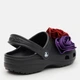 Женские кроксы Crocs Classic Rosette Clog Blk 210388-001 37-38 (M5/W7) 23 см Черные (196265794423) - изображение 5