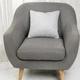 Подушка декоративна "VELOUR" Світло-сіра, 40x40 - зображення 4
