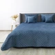 Покривало ТЕП "VELOUR" Cиній/Ромб круглий, 180x240 - изображение 1