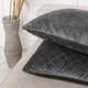 Подушка декоративна "VELOUR" Сіра, 40x40 - зображення 5