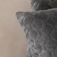 Подушка декоративна "VELOUR" Сіра, 40x40 - зображення 6
