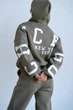 Жіночий теплий костюм з написом (светр+штани) Uaclothes 42-46 Хакі (like34219-146261360) - изображение 4
