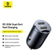 Автомобильный зарядный адаптер Baseus Tiny Star Mini Car Charger |2Type-C, 30W/3A, поддержка быстрой зарядки PD/QC, многоуровневая система защиты, универсальная совместимость, компактный| Черный - изображение 10