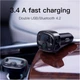 Автомобильный FM-трансмиттер модулятор и зарядный адаптер Baseus T Shaped Car Bluetooth MP3 Player S-09A (Standard Edition) |Bluetooth 4.2, 2USB, TF, 3.4A, LED-дисплей, многоуровневая защита, универсальная совместимость| Черный - изображение 5