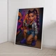 Постер в стиле куклы Bratz Девушка рисует граффити А3 30х42 см (DYT040_А3) - изображение 2