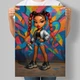 Постер в стиле куклы Bratz Девушка создает граффити А3 30х42 см (DYT041_А3) - изображение 1